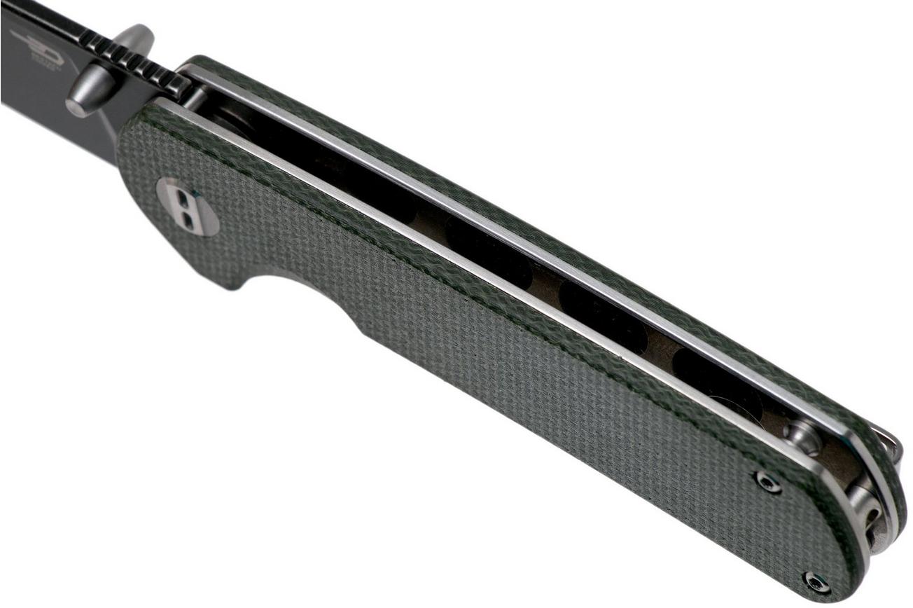 Bestech Sledgehammer BG31B-2 Green Micarta, Black Stonewashed zakmes