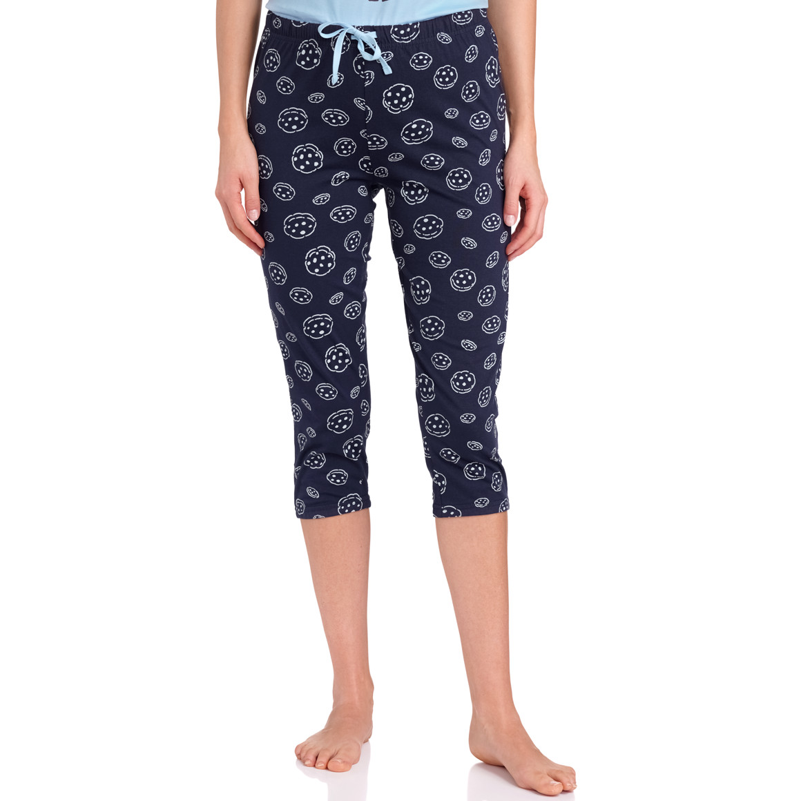 Gina Benotti Sesamstraße Shorty mit Krümelmonster-Print dunkelblau / hellblau