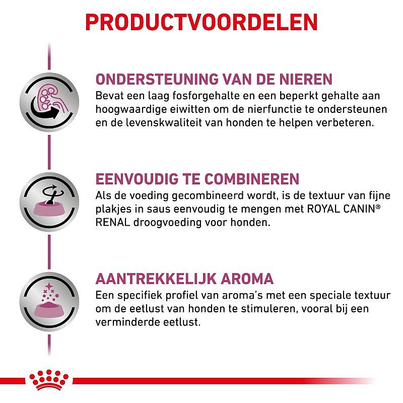 Royal Canin Hond Renal Dieetvoeding voor ondersteuning van de nierfunctie van volwassen honden