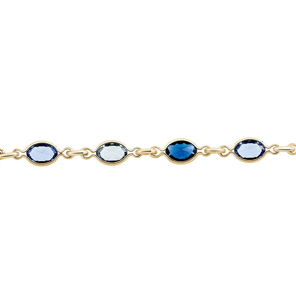 Bracelet Ilvaae Plaqué Or Jaune Pierre De Synthese