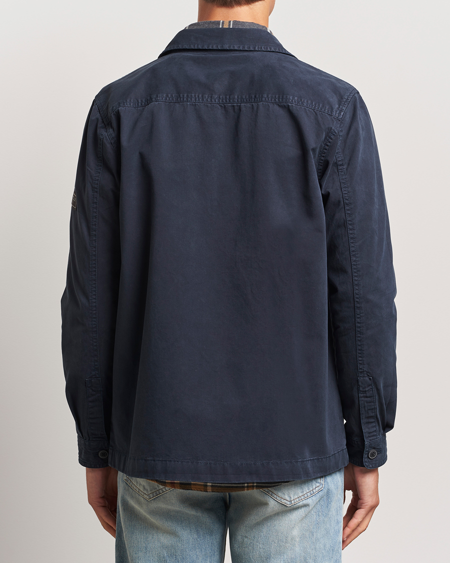 Barbour International Arlo Cotton Overshirt Navy