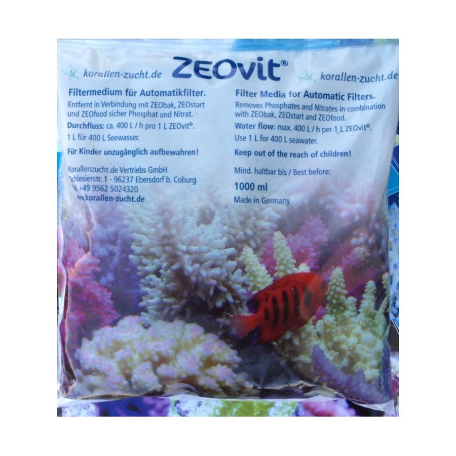 ZEOVIT ZEOLITE (PARA FILTROS AUTOMÁTICOS)