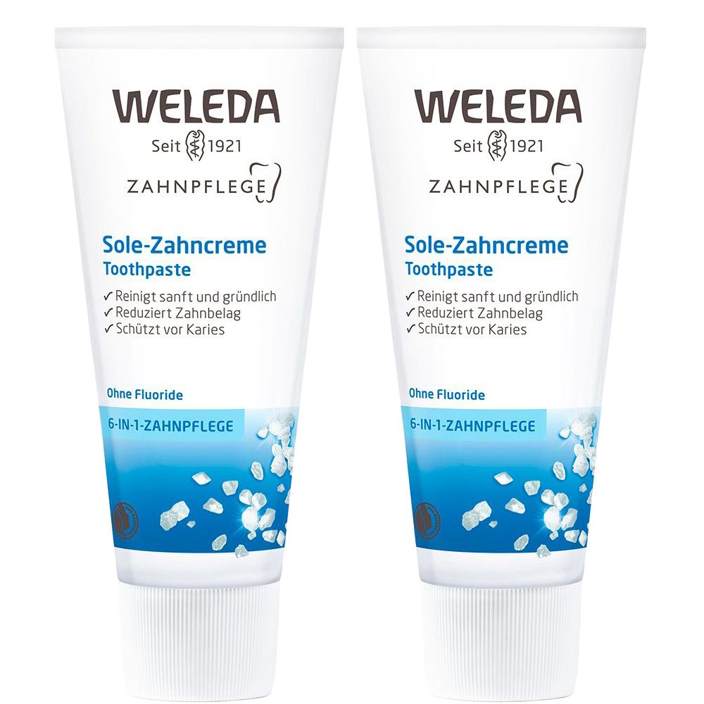 Weleda Sole-Zahncreme - reinigt sanft und gründlich, reduziert Zahnbelag und schützt vor Karies
