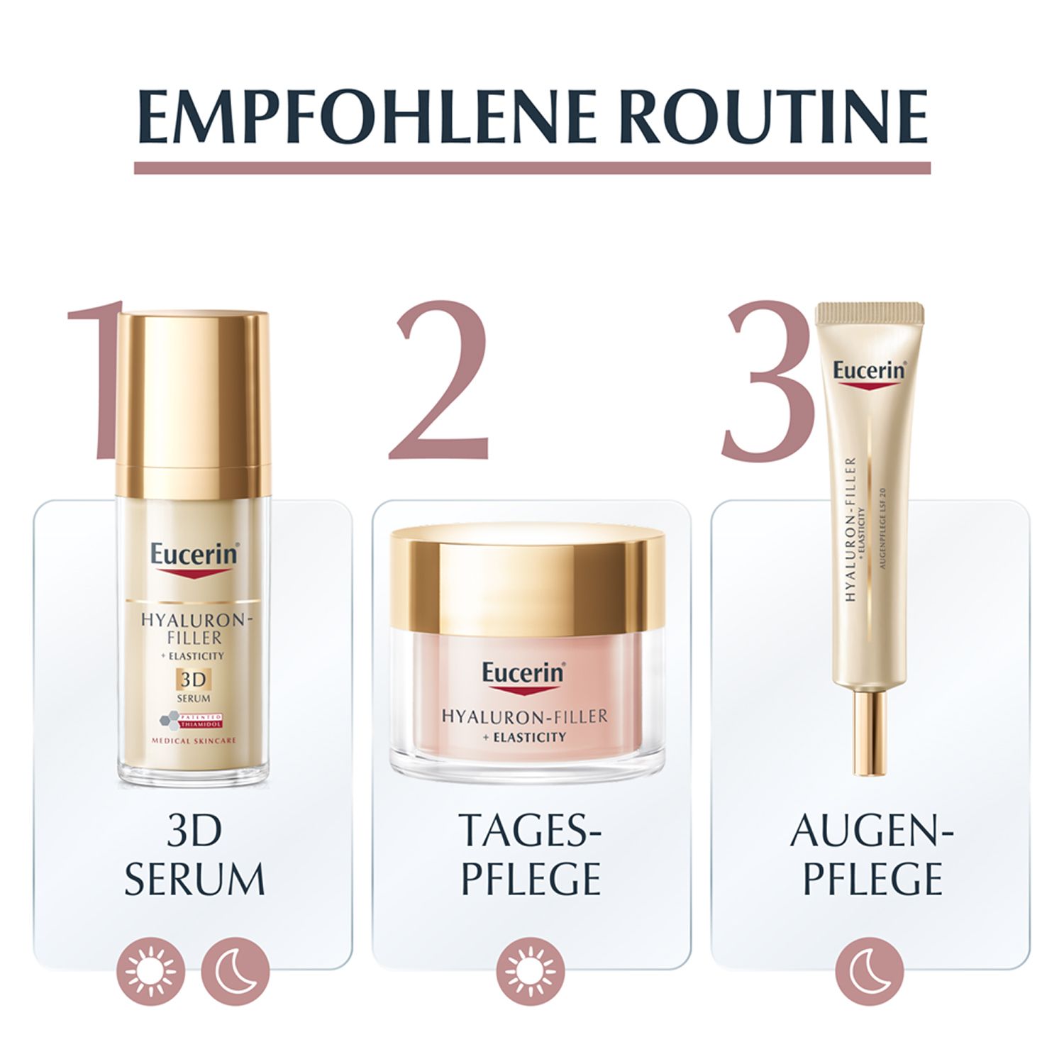 Eucerin® Hyaluron-Filler  + Elasticity Rosé Tag LSF 30