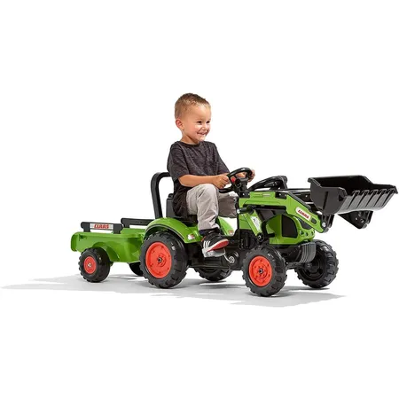 Falk Falquet & CIE – 2040 am – Baggerlader Claas Arion 410 + Bügel + Anhänger