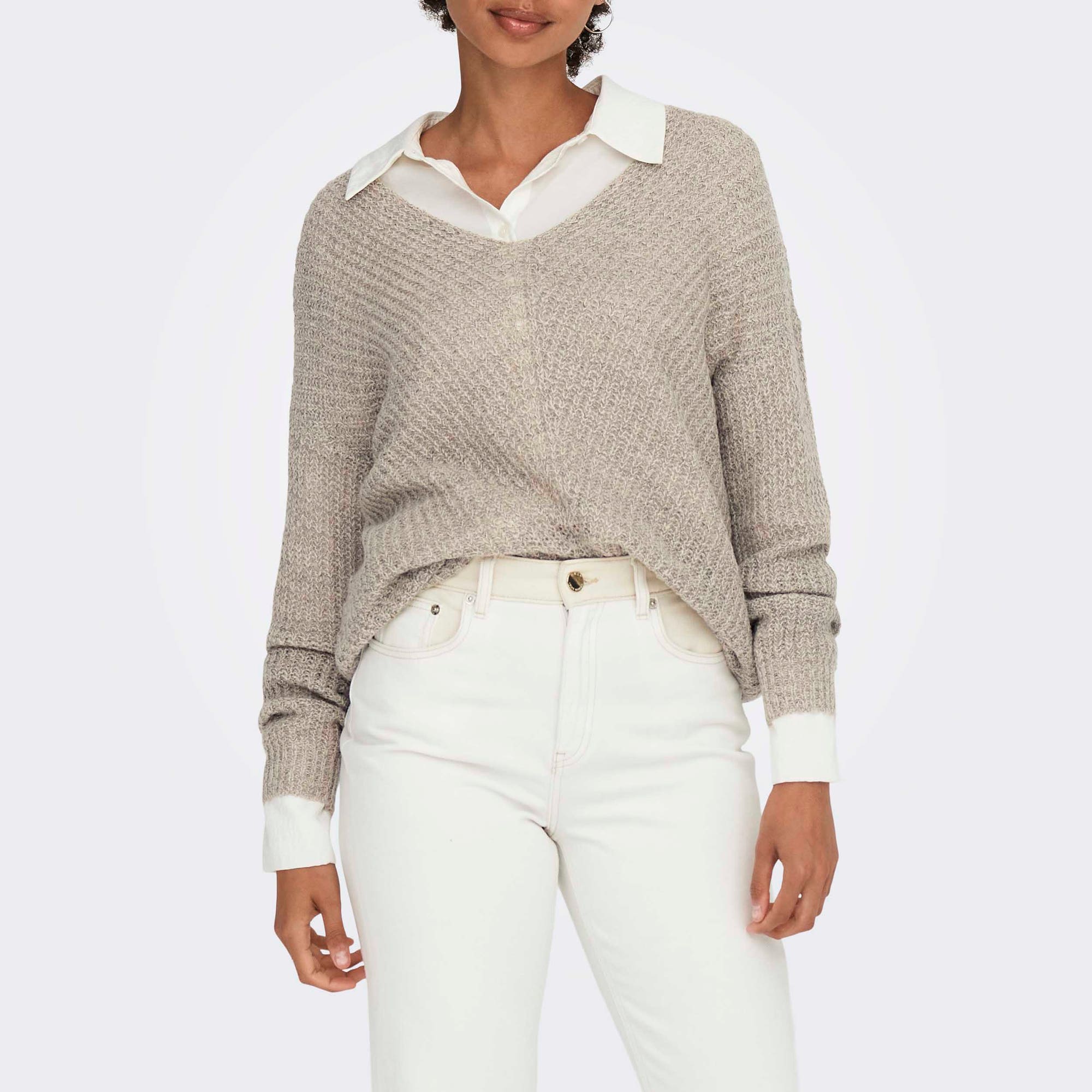 Pull Femme beige