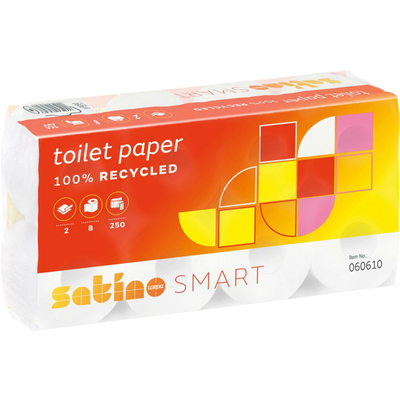 Satino Toilettenpapier Smart, 2-lagig, 8 Rollen