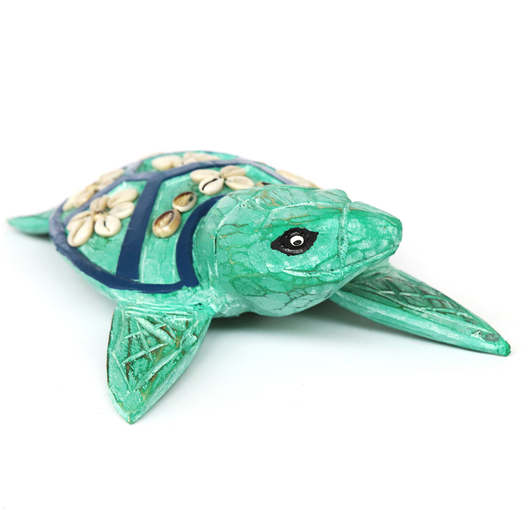 Bali-Schildkröte, türkis, blau, L 30 cm, B 20 cm, H 12 cm von fischer's lagerhaus