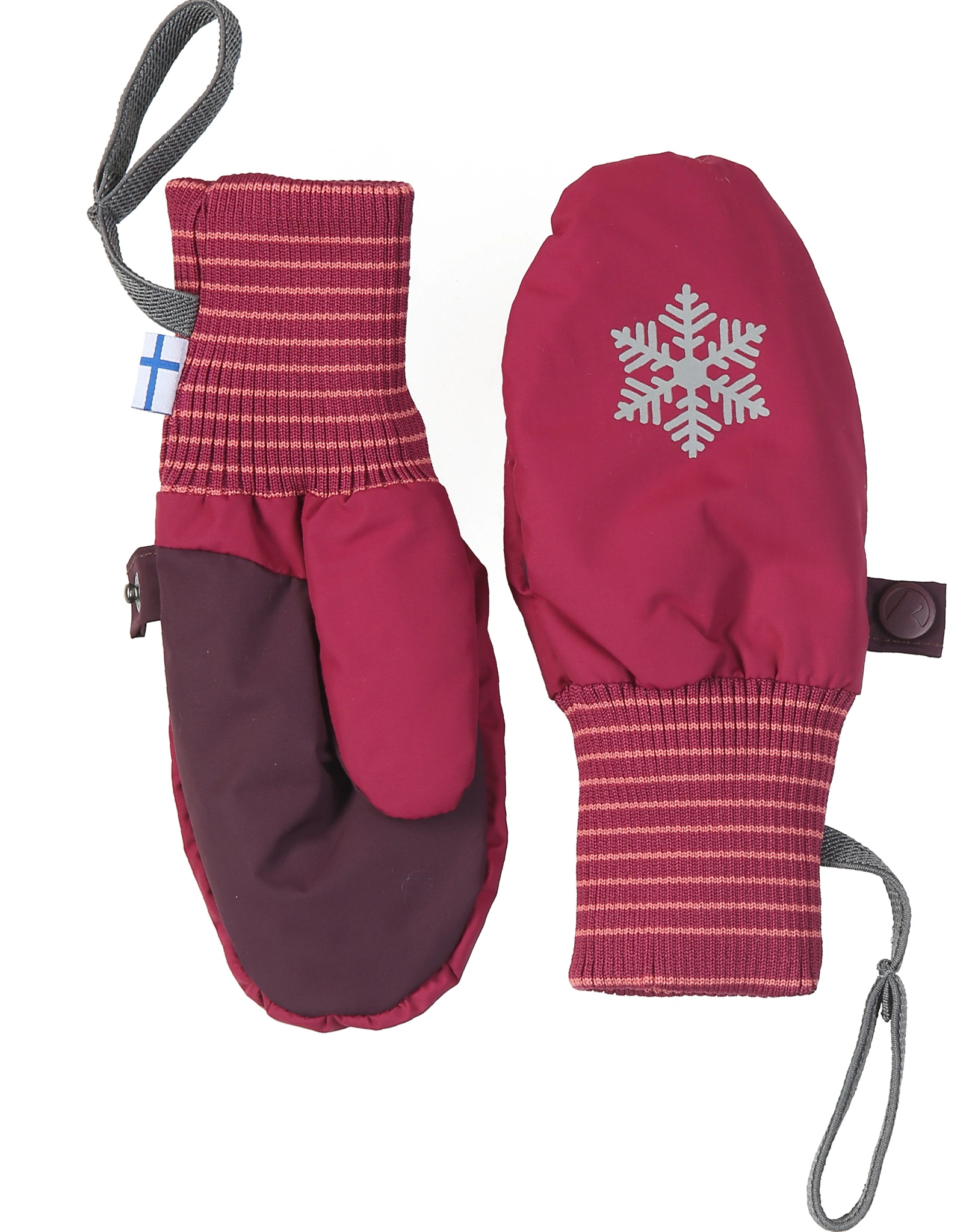 Fäustlinge RUKKANEN in beet red/eggplant