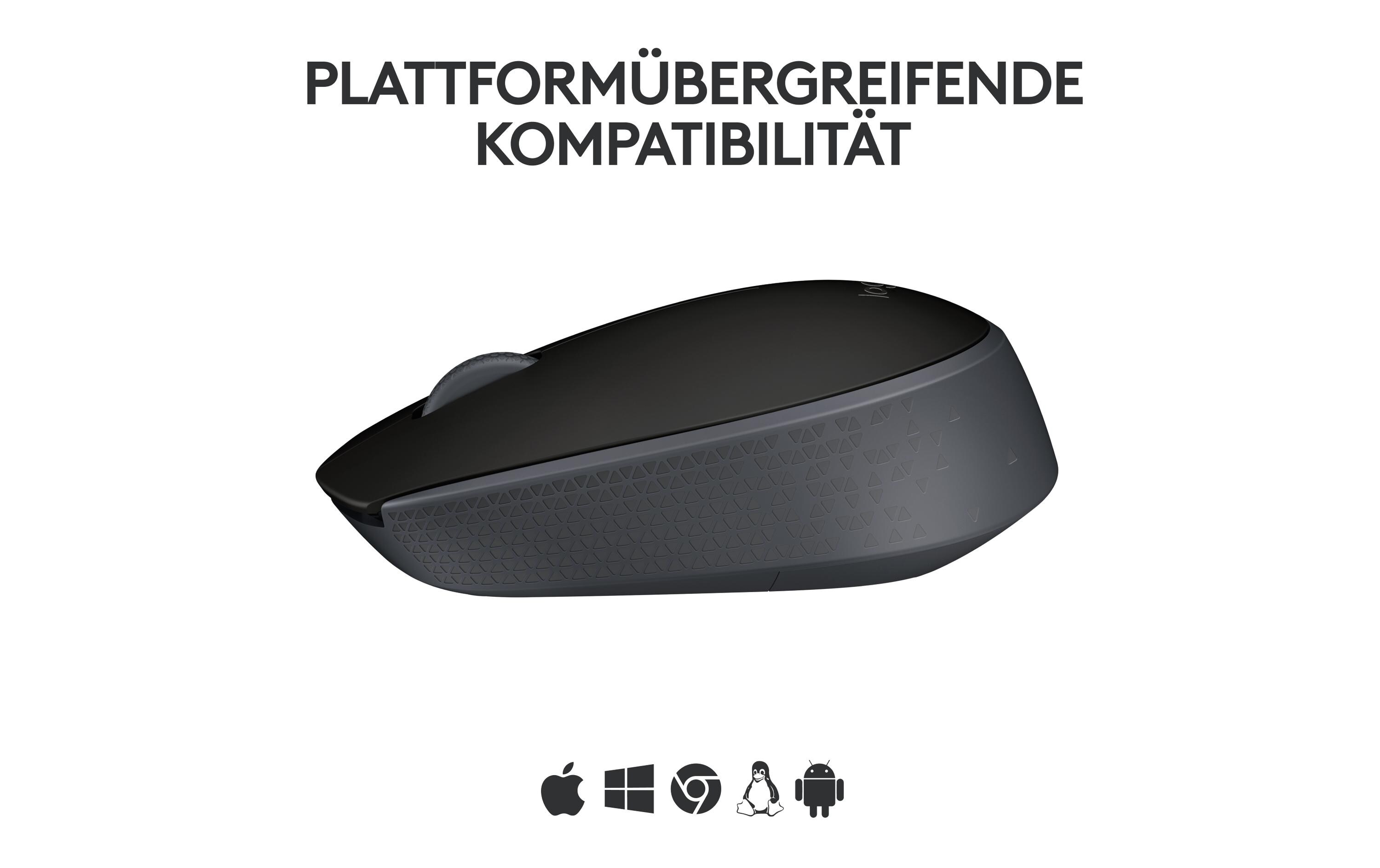 Maus B170Kleine Wireless-Maus, schwarz