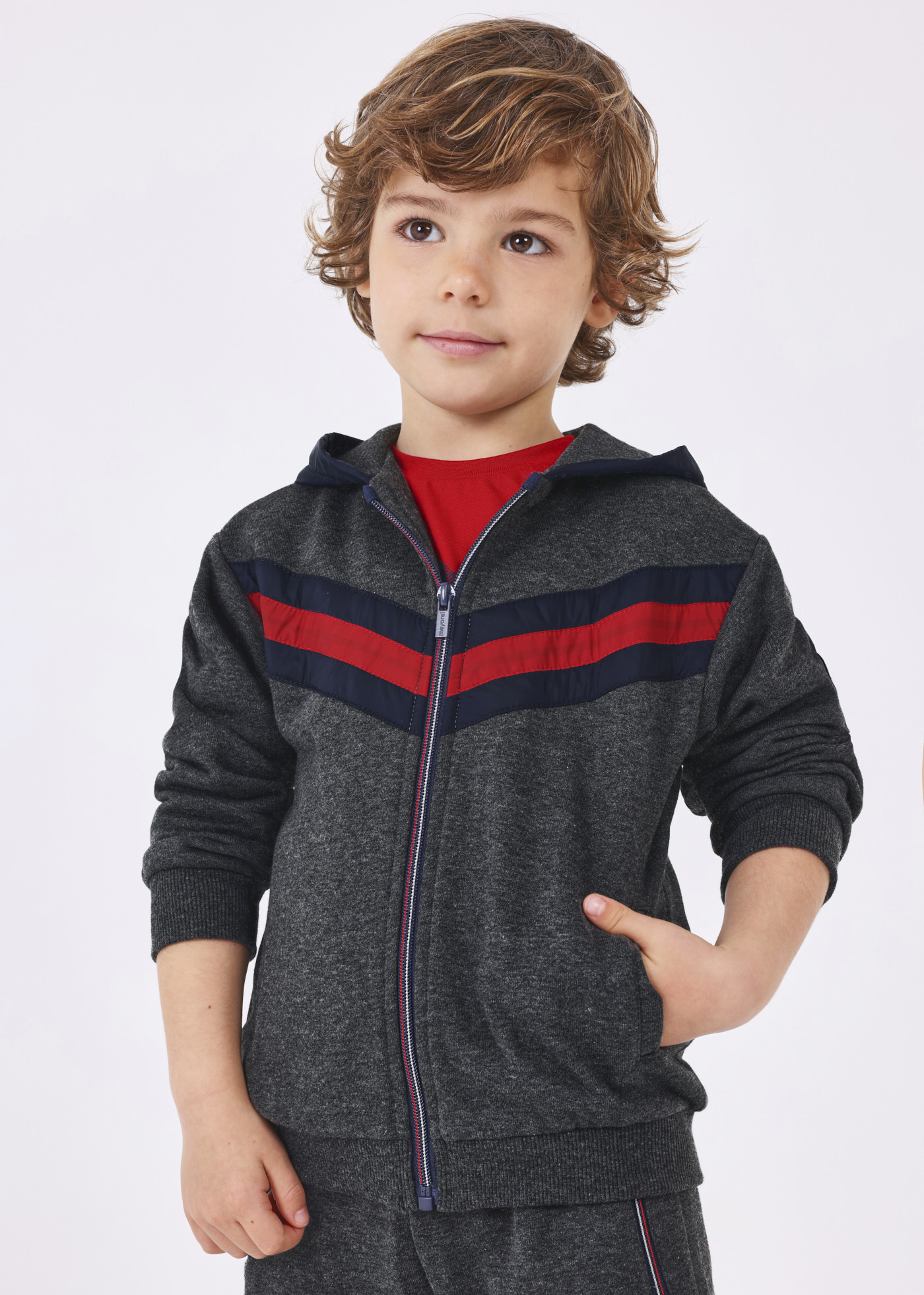 Moletom com zíper para meninos