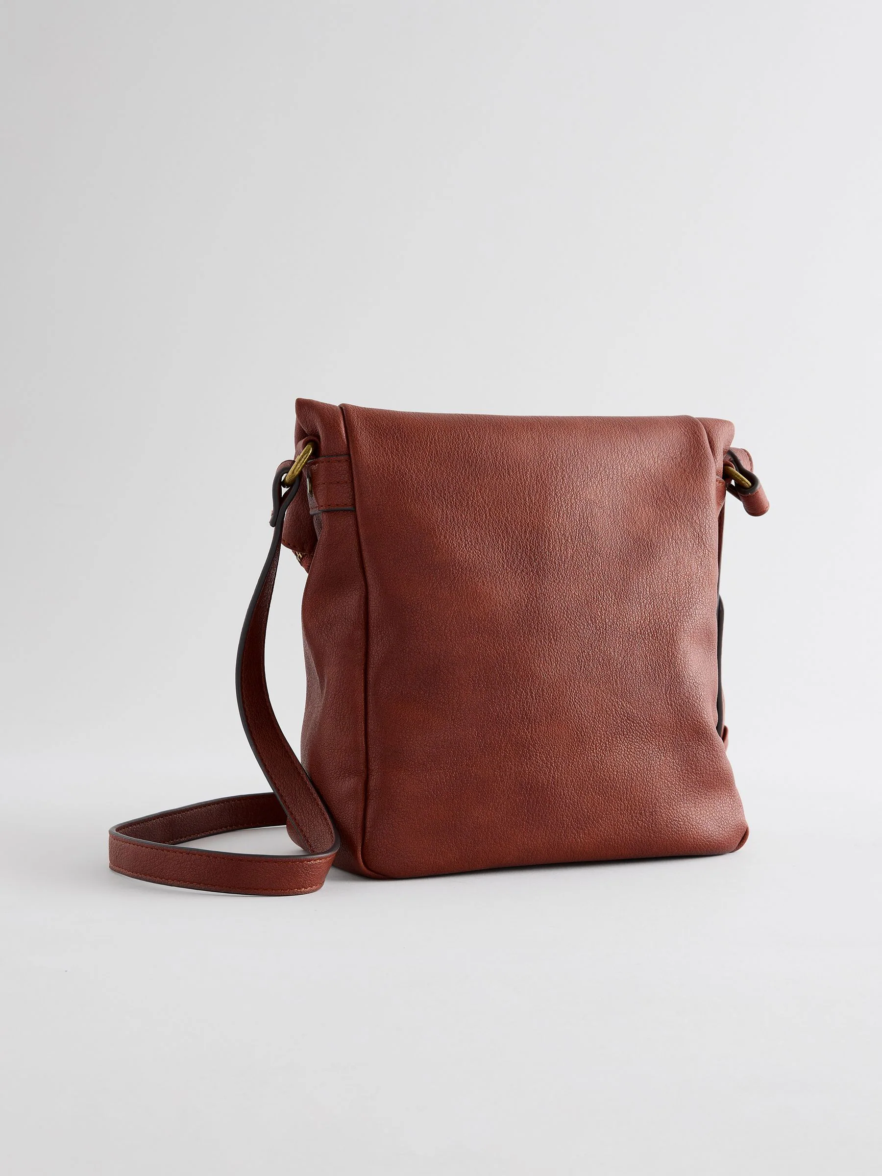 Lichtbruin - Gewassen messenger-tas