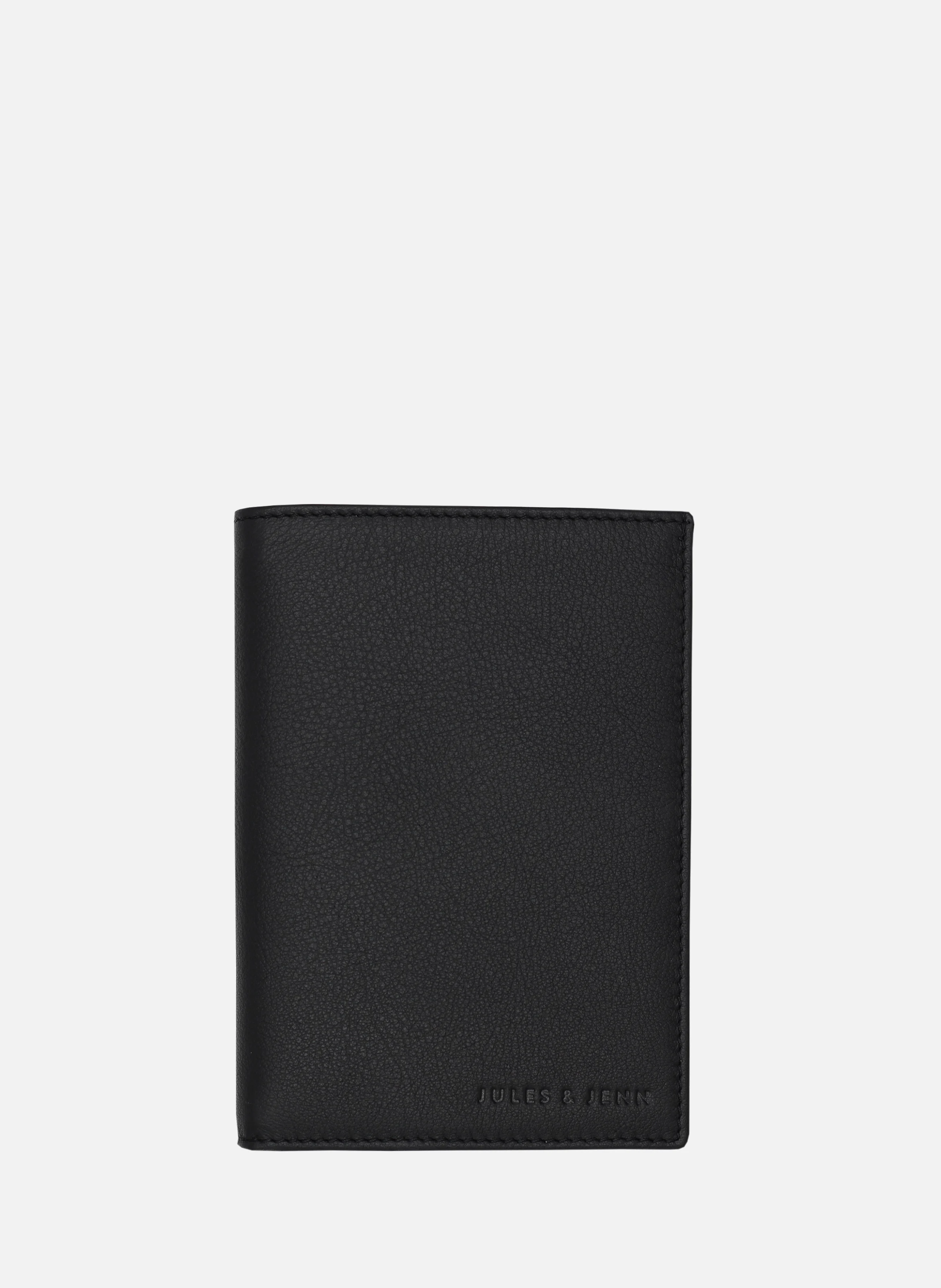 Portefeuille classique cuir grainé | Noir