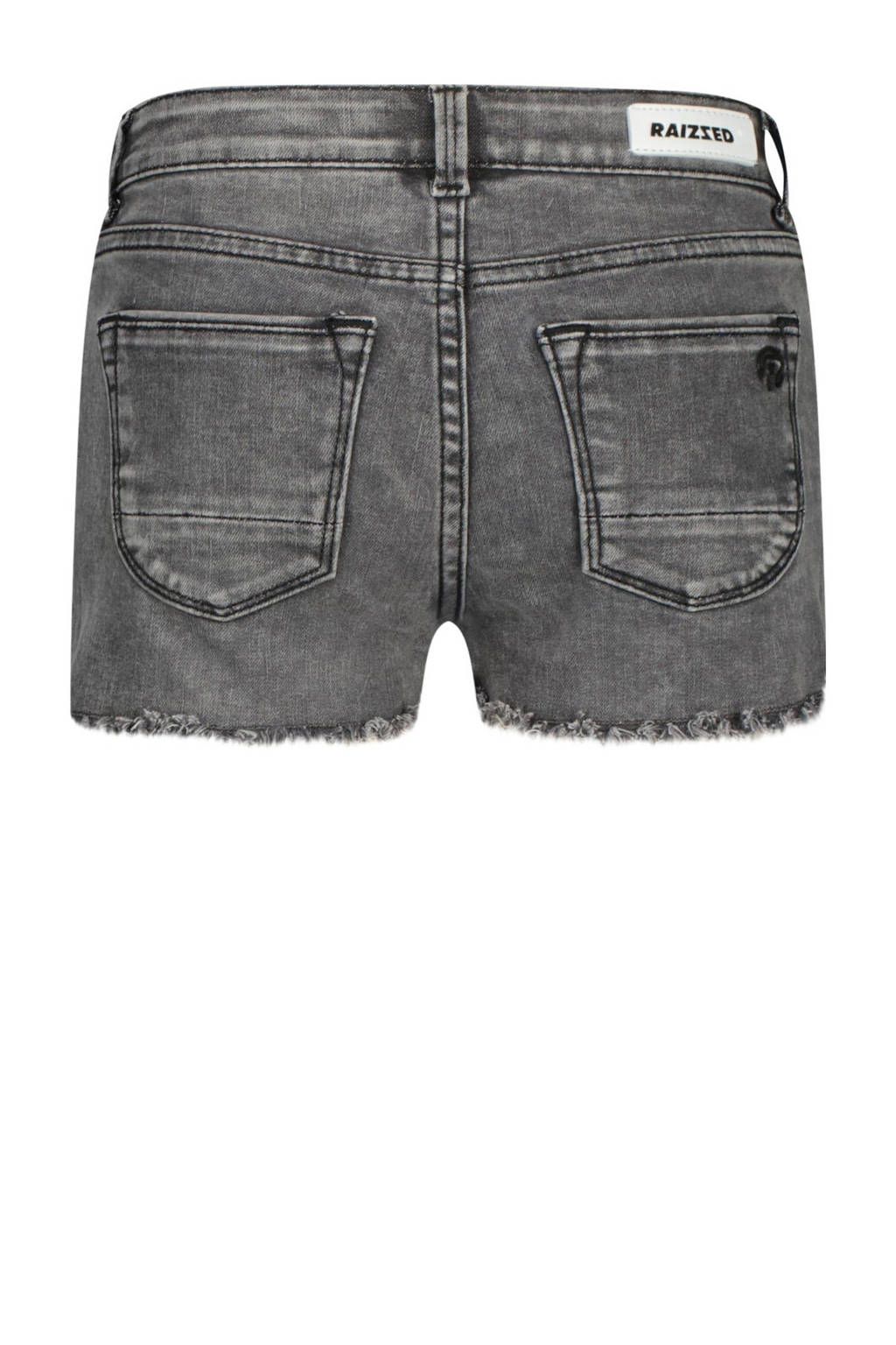 Raizzed denim short Louisiana mid grey stone