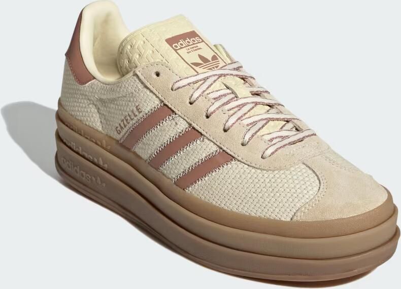 Adidas Originals Gazelle Bold sneakers ecru roze