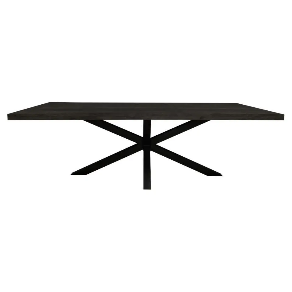 StarFurn - Rechthoekige eettafel Denver - 200 cm - zwart