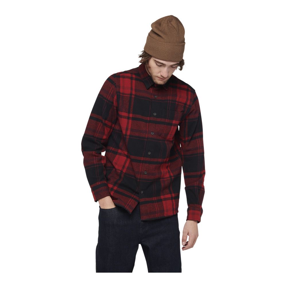 Black Diamond PROJECT FLANNEL - Chemise Homme red rock/black plaid