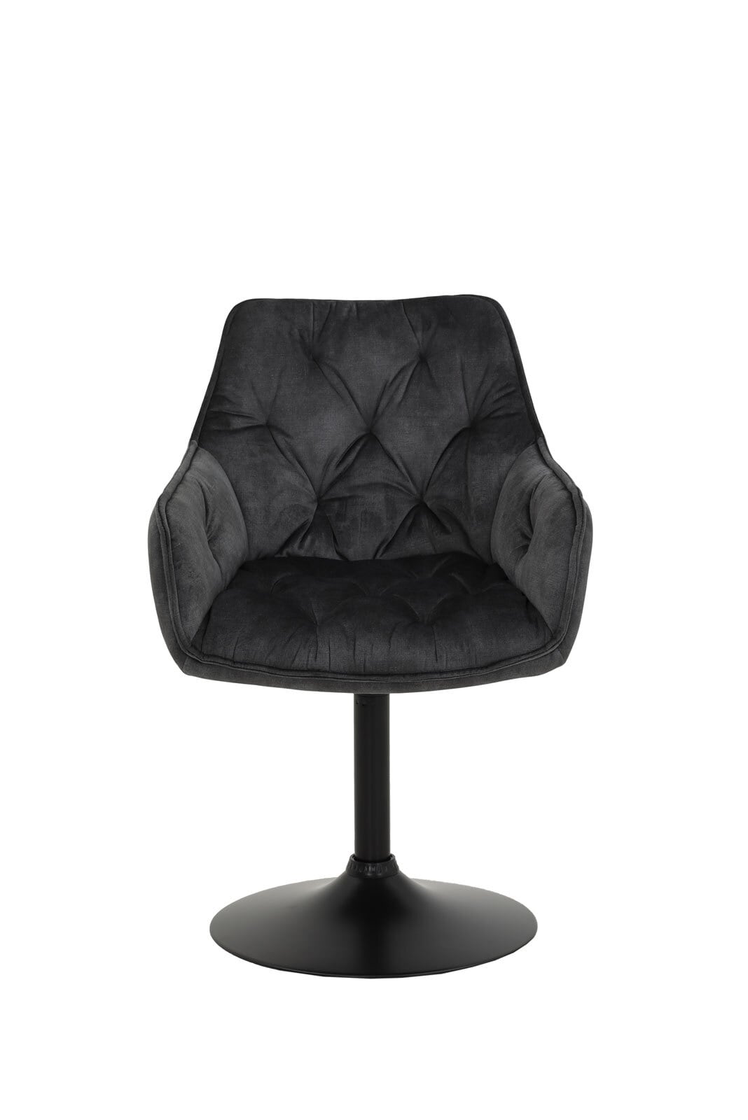 Stuhl BIRTE, Samtvelour Vintage Anthrazit