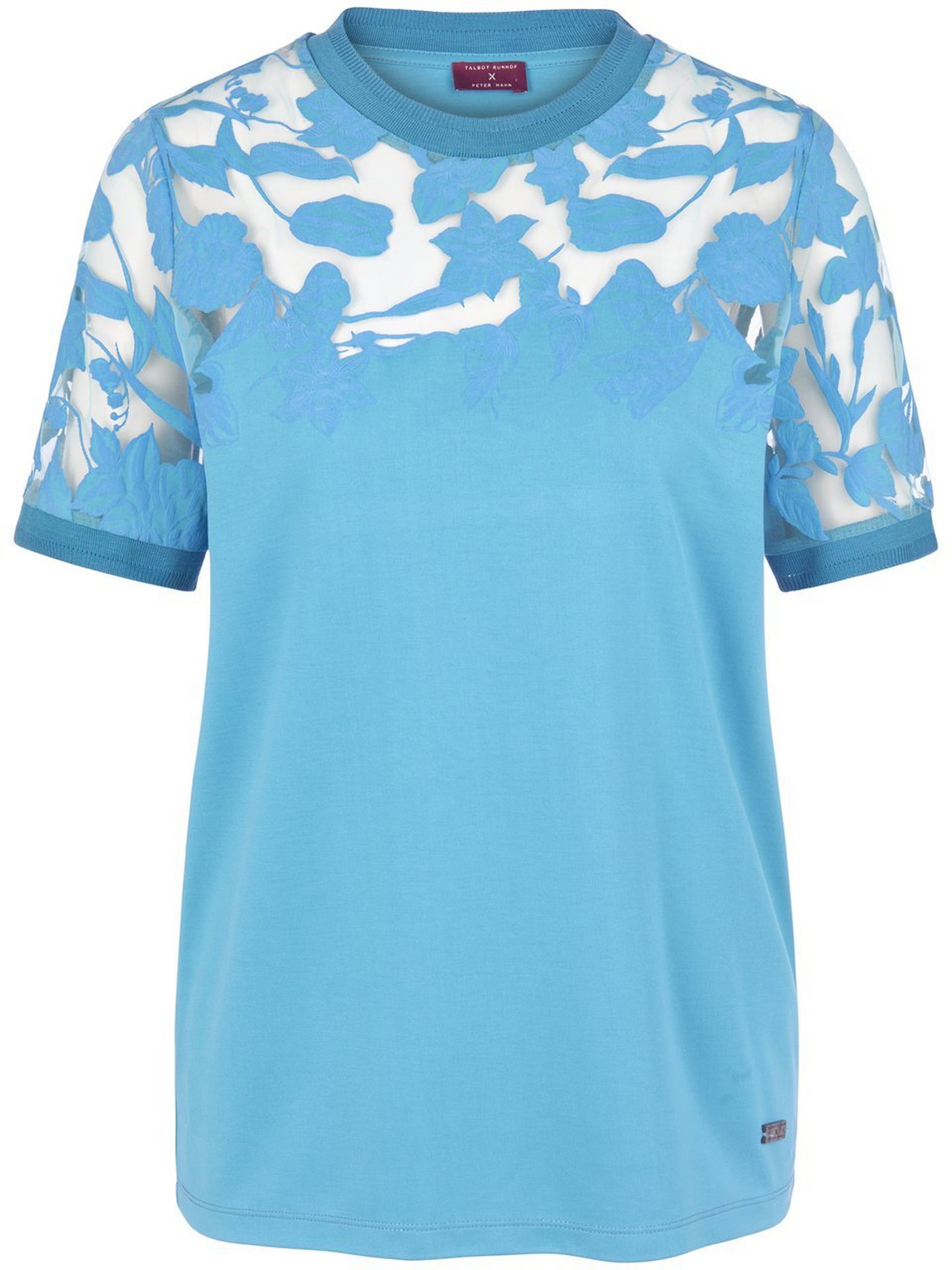 Rundhals-Shirt mit 1/2-Arm