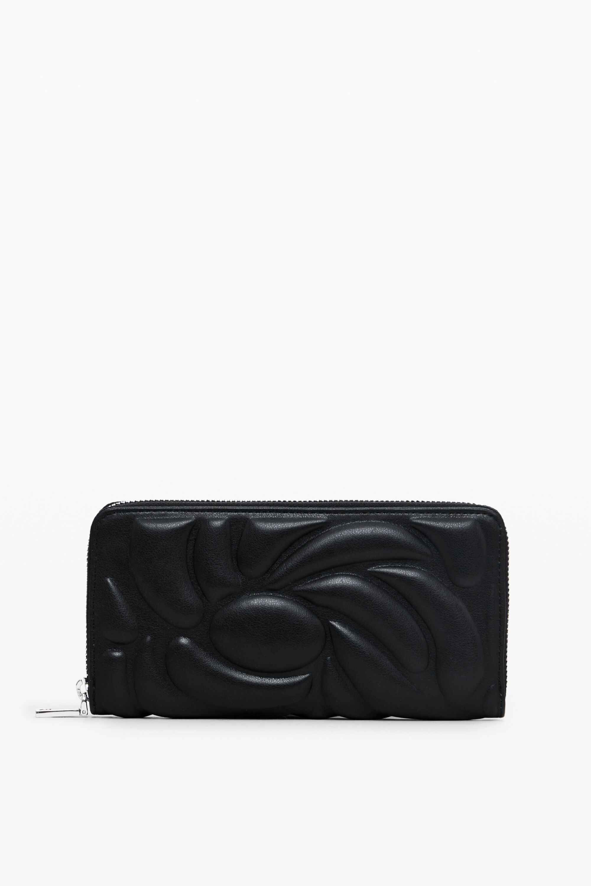 Monedero floral geométrico cremallera