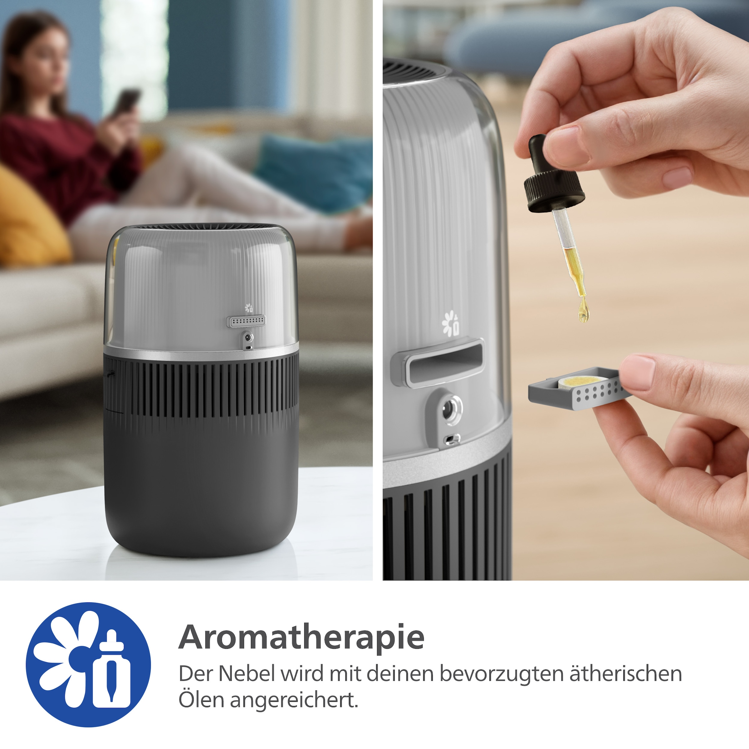 Philips Luftbefeuchter »HU5710/03 5000 Series« 4,5 l Wassertank für 56 m² Räume, mit NanoCloud Technologie