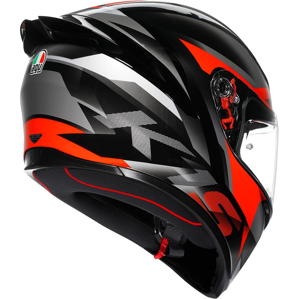 AGV - Casque K1 S Fastlap Noir / Gris / Rouge