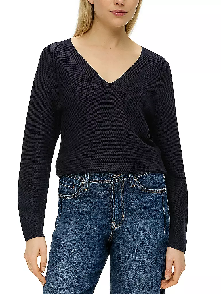 S.OLIVER Pullover dunkelblau