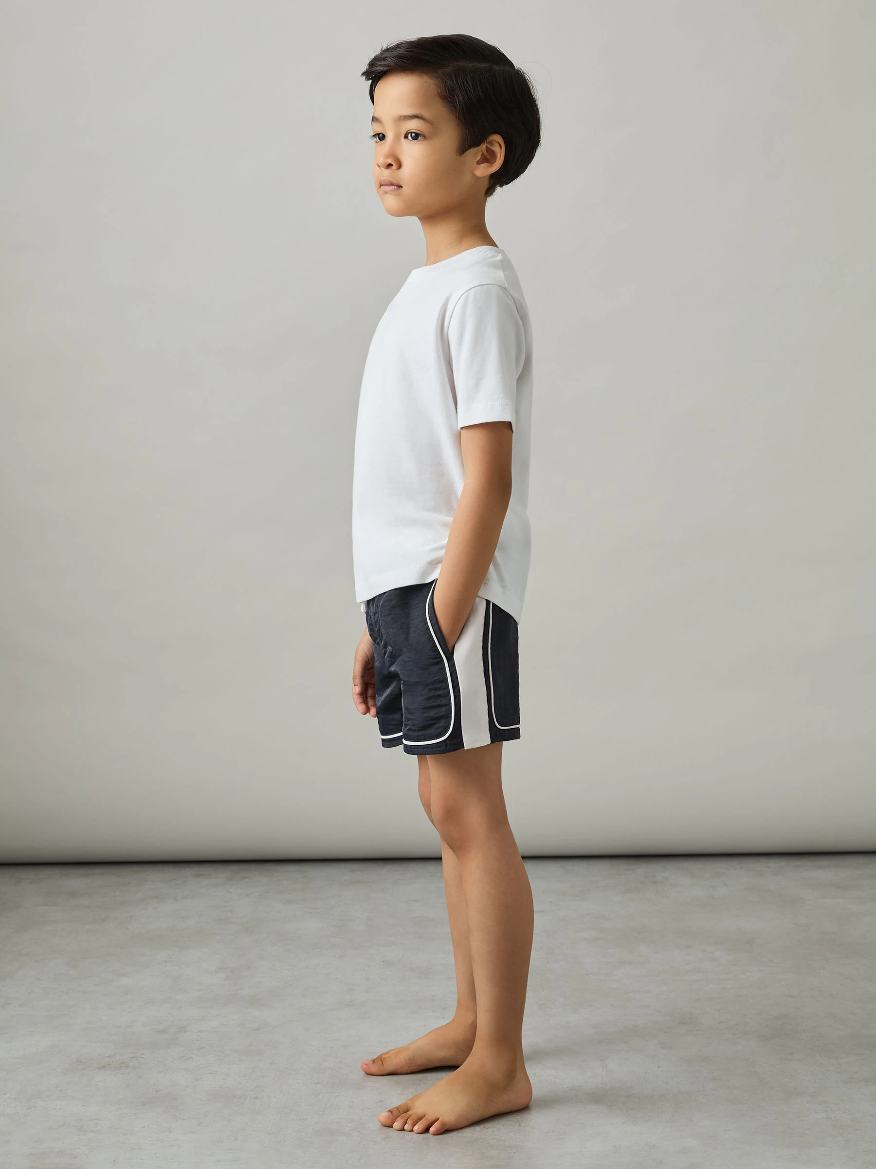 Reiss Cano Kleurblok Zwemshort met Paspel