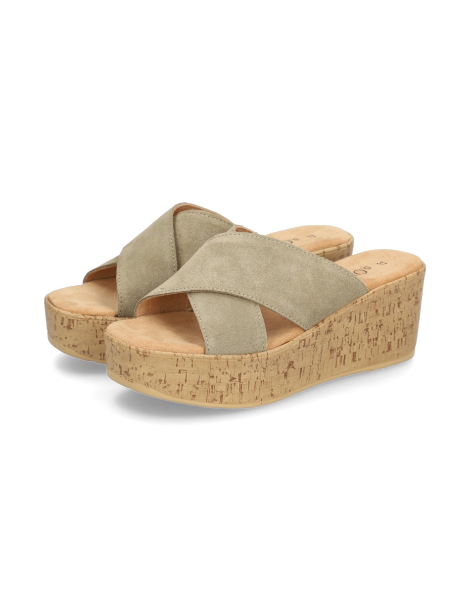 Veloursleder Pantoffel