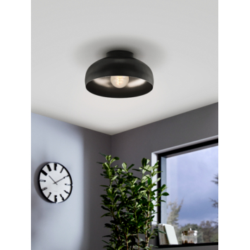 Eglo plafondlamp Mogano Ø 28 cm zwart