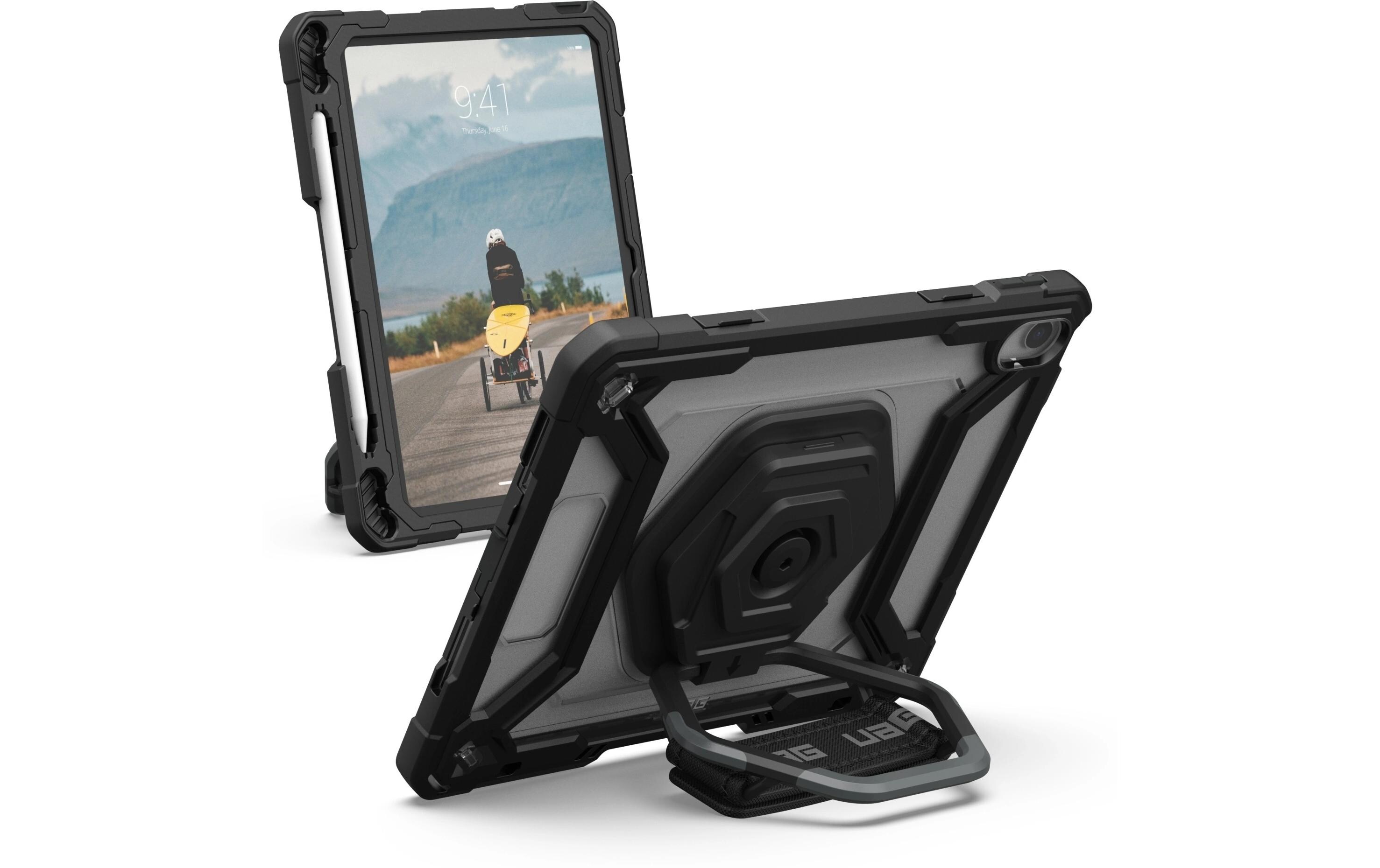 Tablet Back Cover Plasma iPad 10th Gen. Ice/BlackRobuste Tablet-Schutzhülle mit Handschlaufe für das Apple iPad 10th Gen.