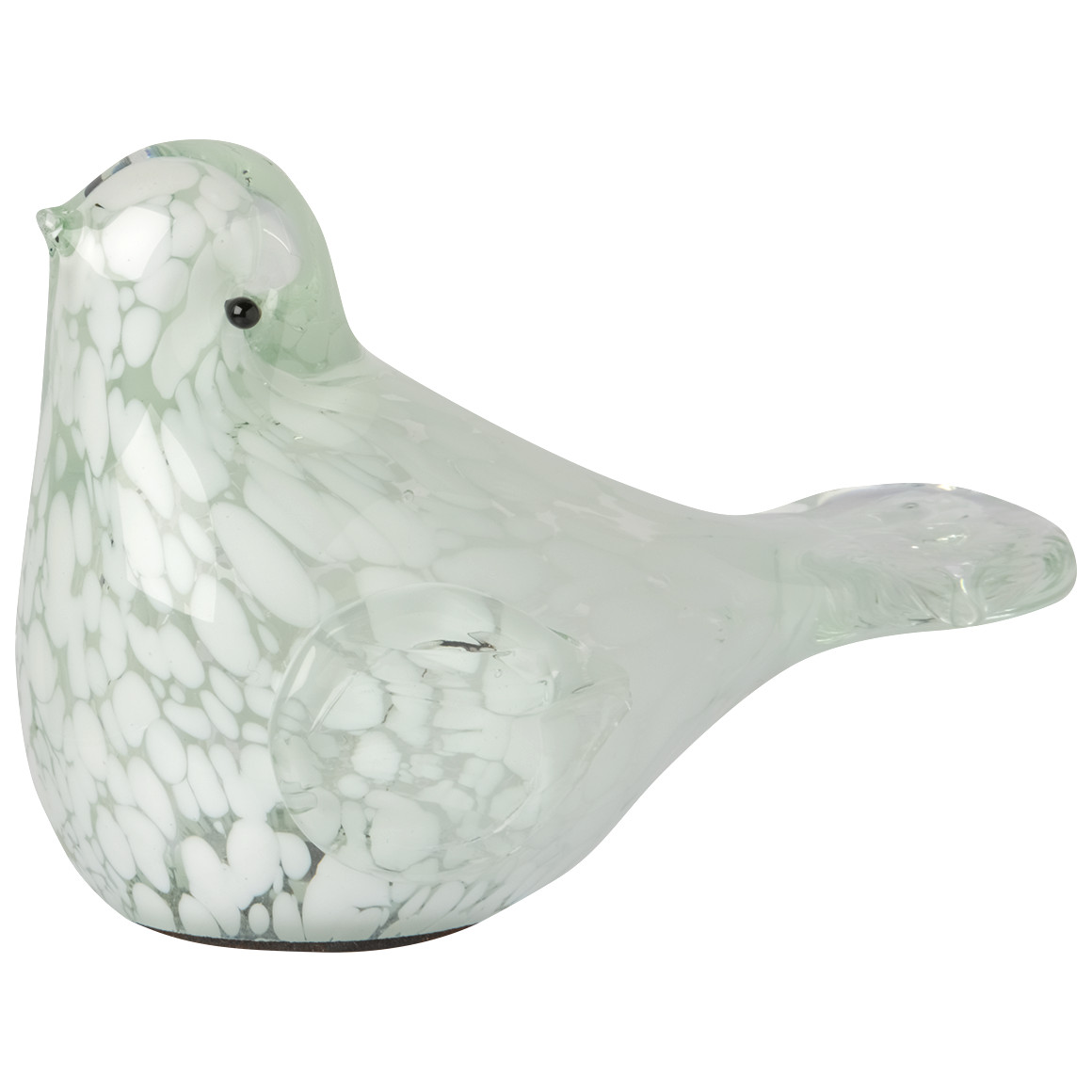 My Home Deko-Vogel aus Glas weiss / transparent