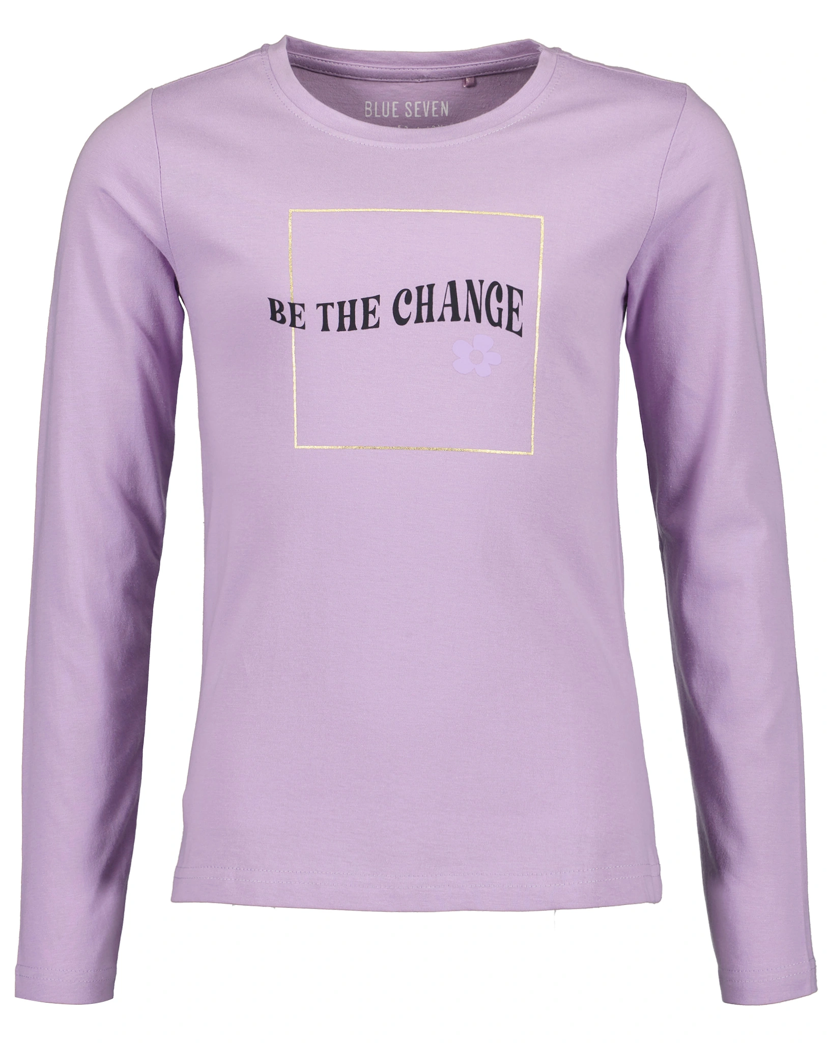 Langarmshirt BE THE CHANGE in flieder