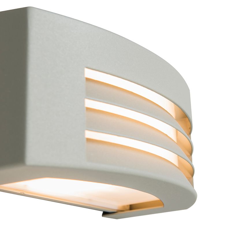 Moderne wandlamp grijs IP44 - Hurricane 1