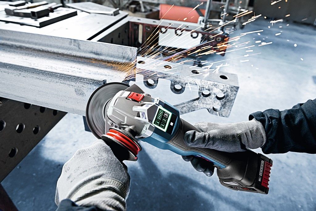 Bosch GWS 18V-10 PSC (DM/HM) Accu haakse haakse slijper (in L-Boxx) - 06019G3F0B