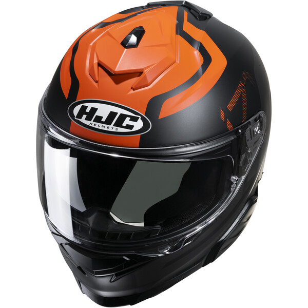 HJC - Casque i71 Enta MC7SF / Noir / Orange / Mat