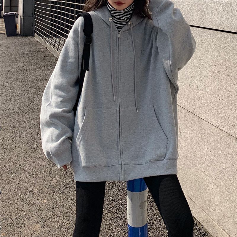 Mushini - Effen hoodie met rits