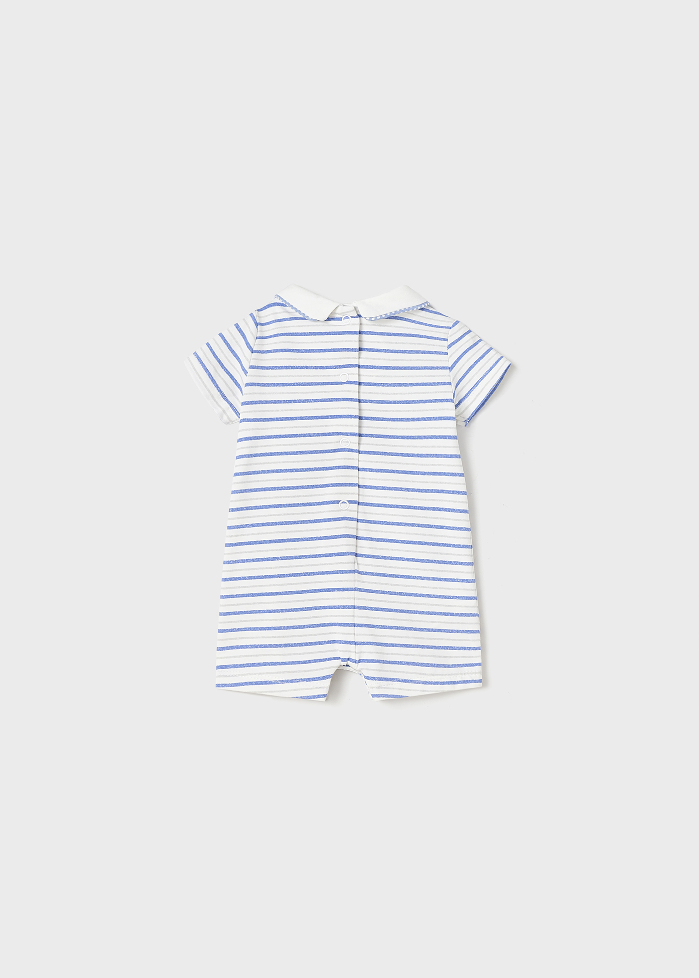 Pijama para recém-nascido com estampa de algodão sustentável