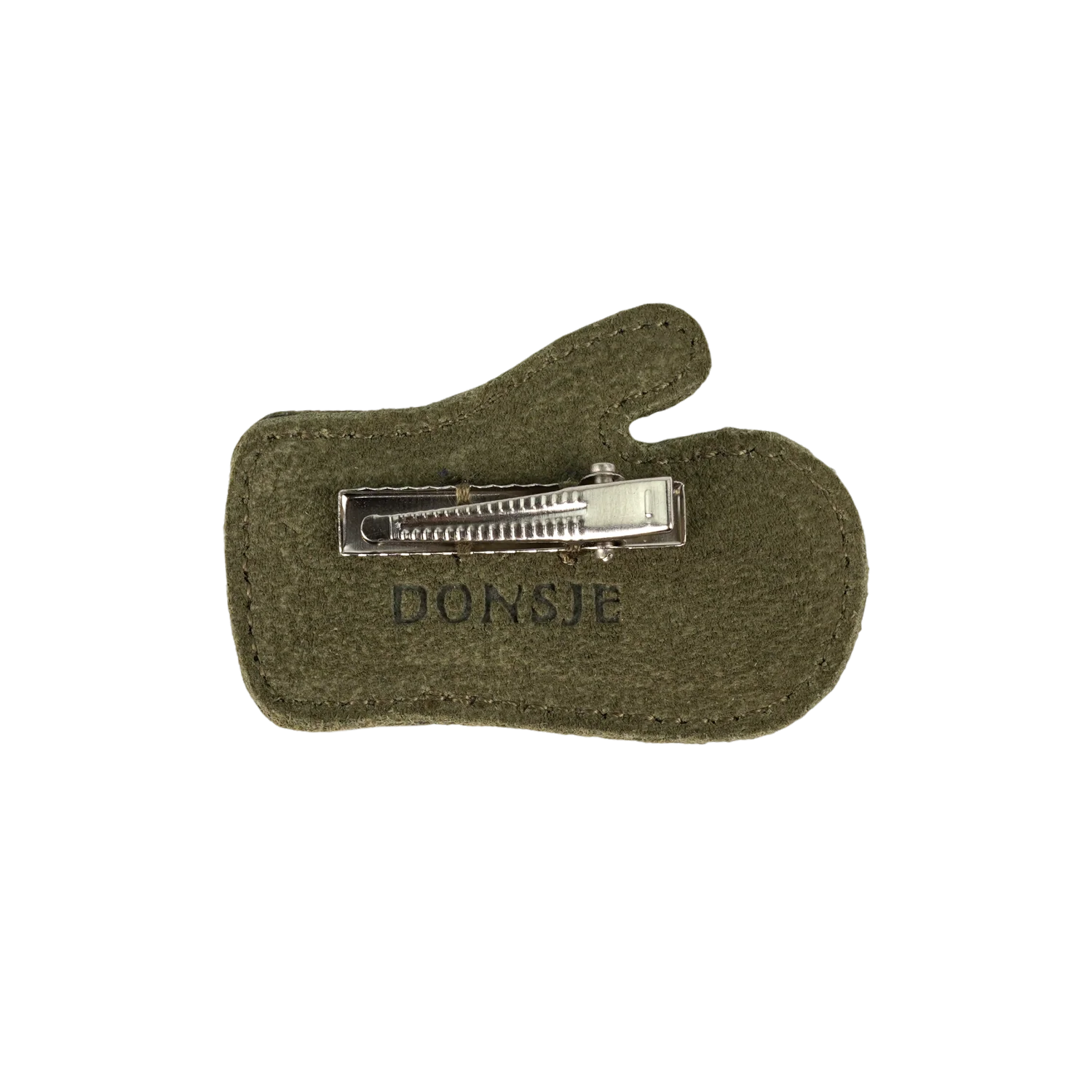 Wonda Hairclip | Mitten | Army Suede