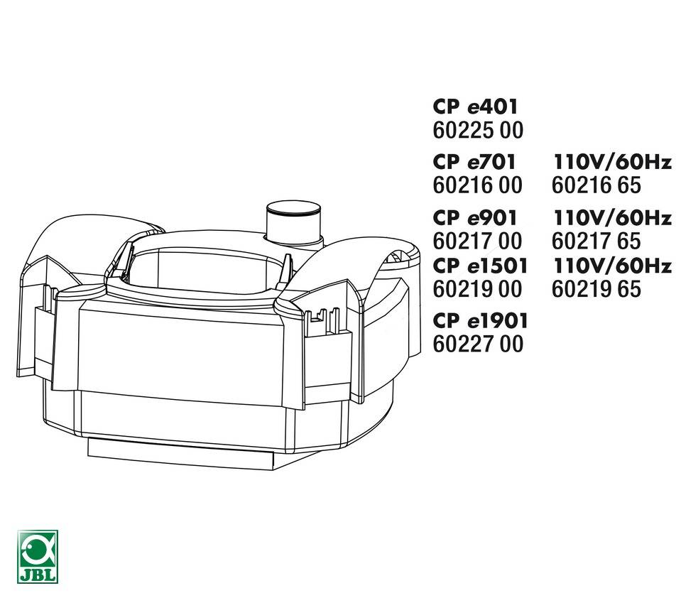 JBL CristalProfi e1501 Pompkop Greenline