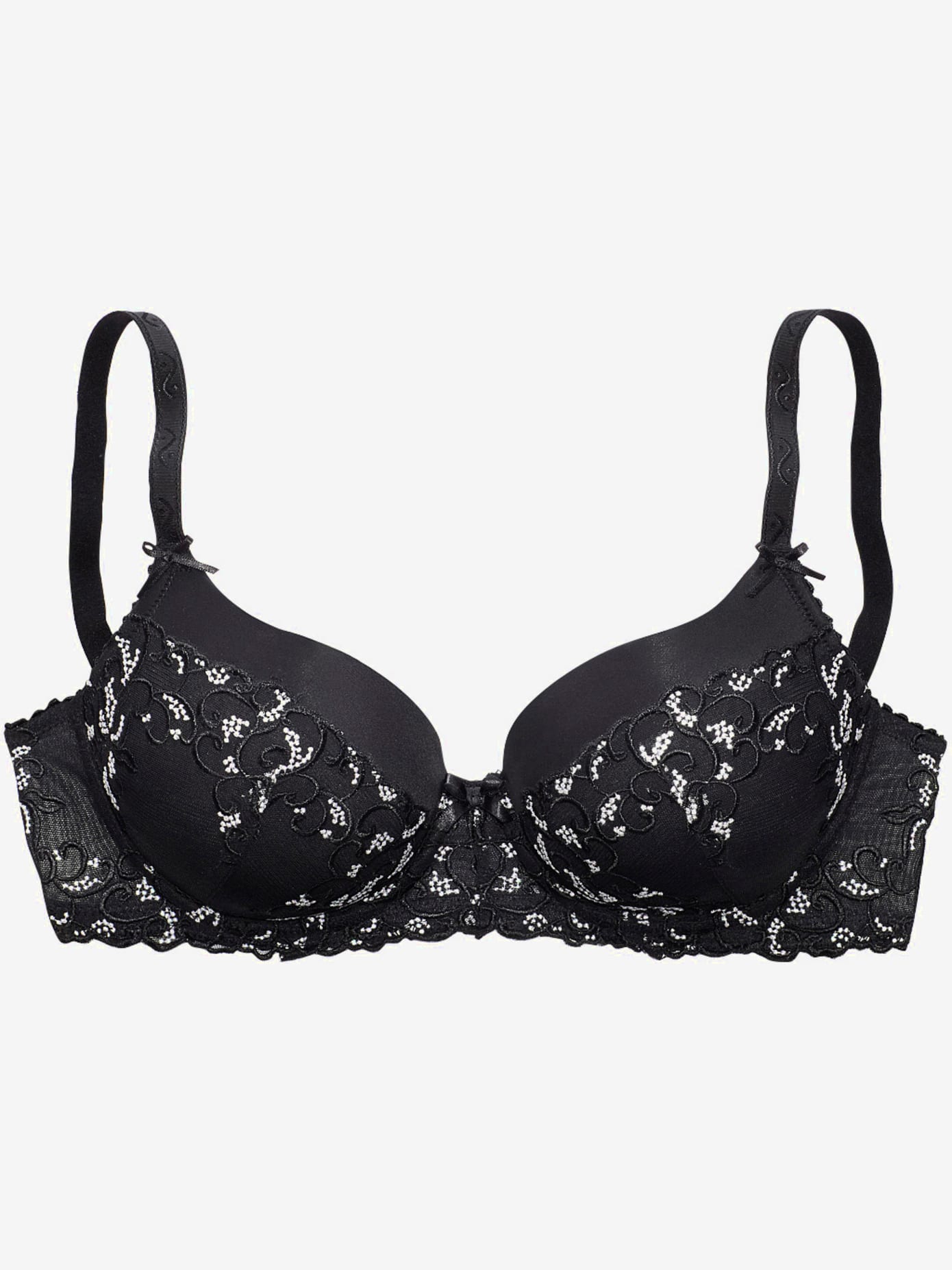 Soutien-gorge coques superbe soutien-gorge coque avec armatures et broderie sur les bonnets