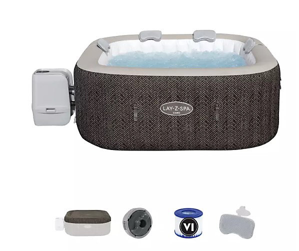 Spa gonflable carré Lay-Z-Spa Cabo Hydrojet™ 4/6 places