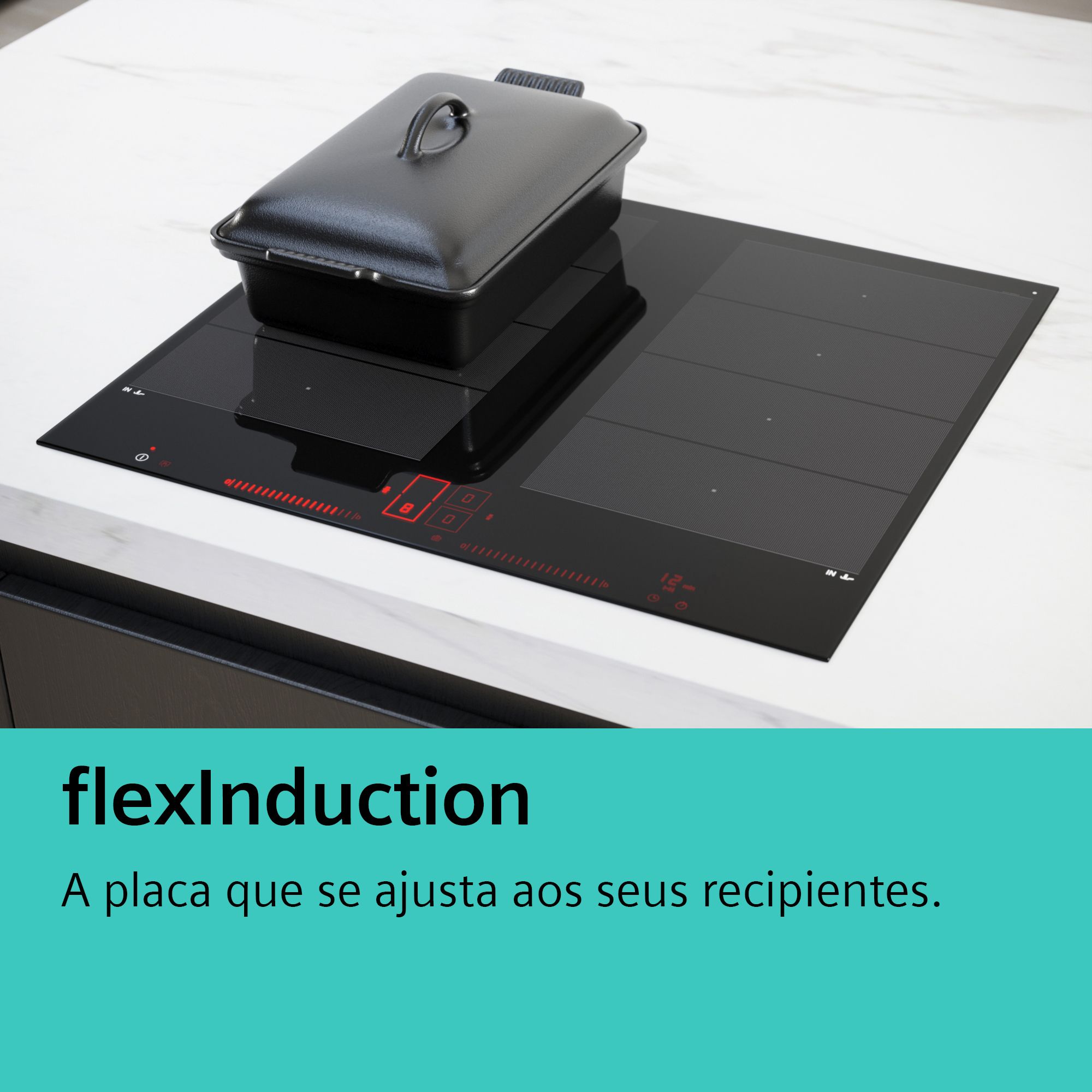 PLACA DE INDUÇÃO SIEMENS EX875LX67E FLEXINDUCTION 80 CM