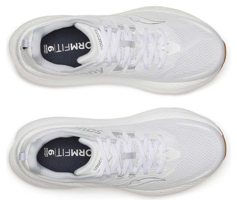 Chaussures Running Saucony Hurricane 24 Blanc/Argent Homme