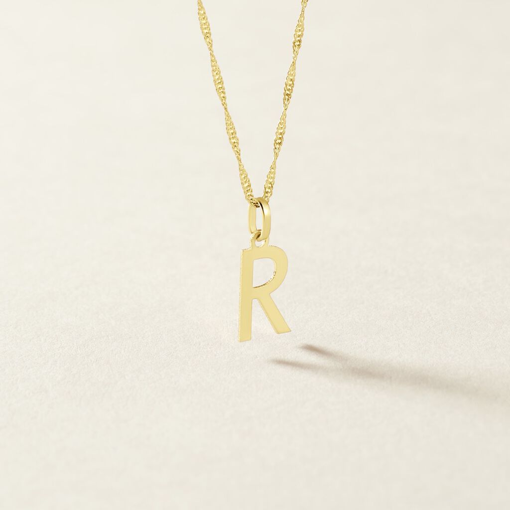 Pendentif Ionia Lettre Or Jaune