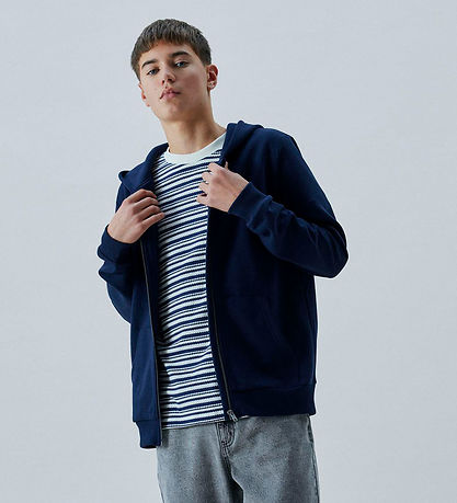 LMTD Cardigan m. Hood - Noos - NlnNizu - Navy Blazer