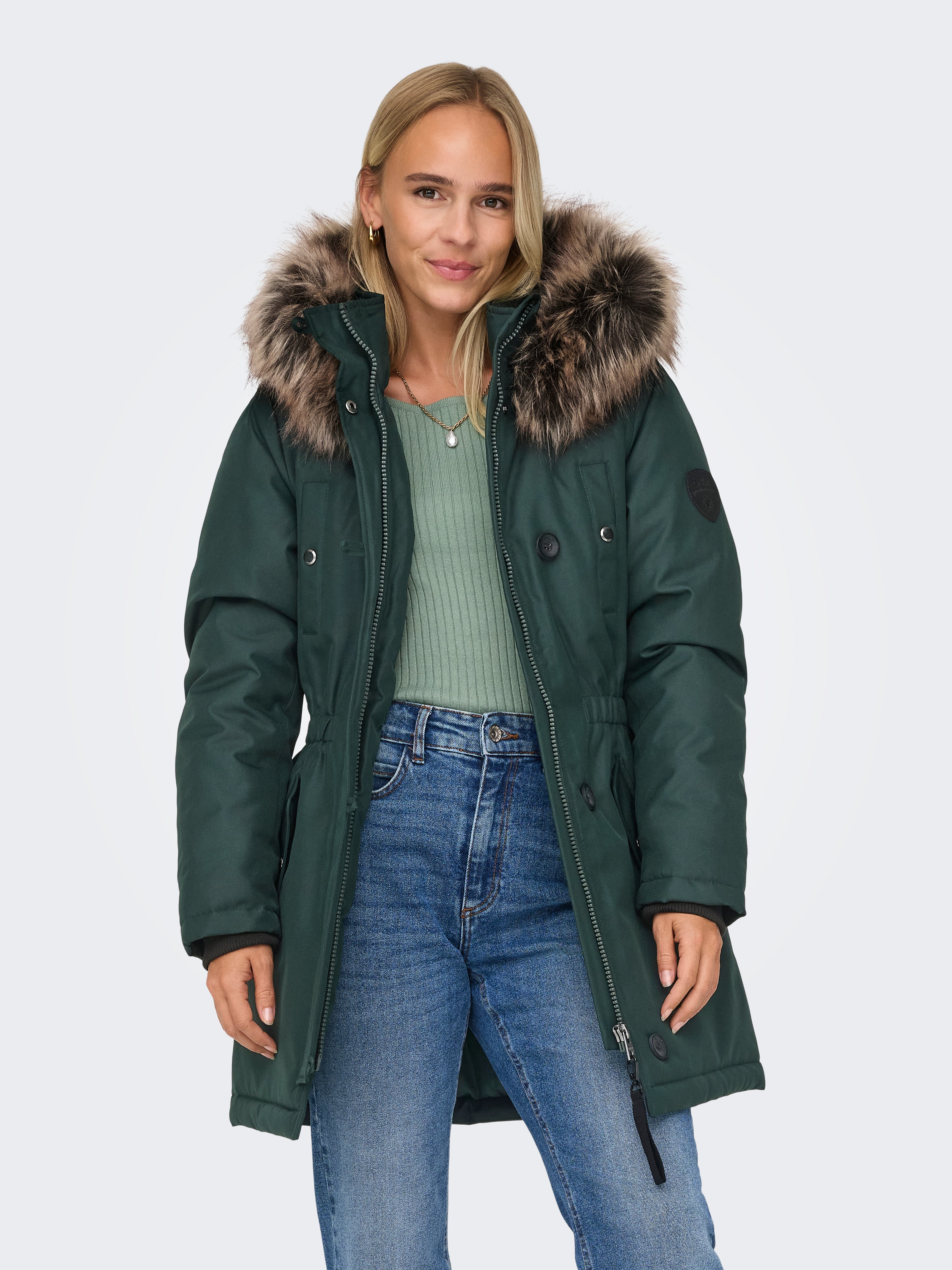 ONLIRIS Langer Parka Scarab