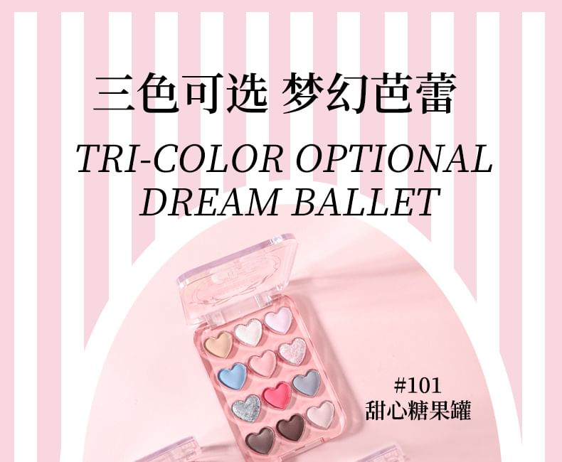 biya - Dream Ballet 12-kleuren oogschaduwpalet - 3 soorten