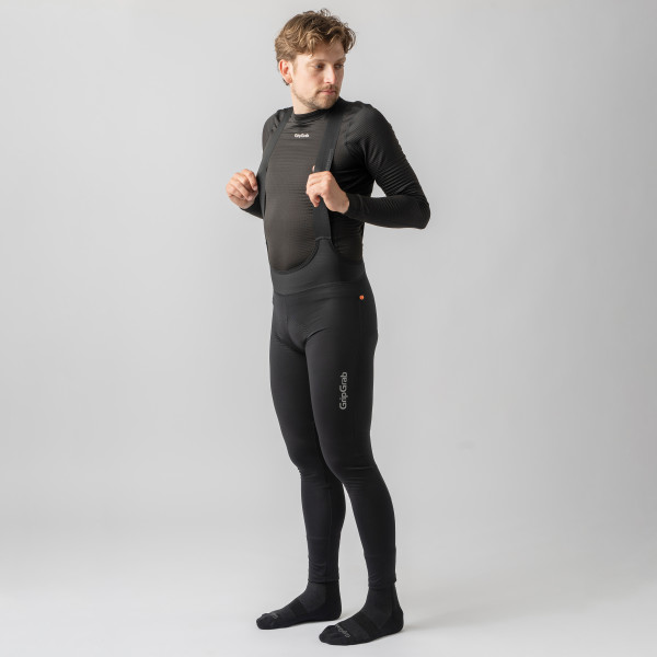 GripGrab PACR bibtights vandafvisende med pude sort herre