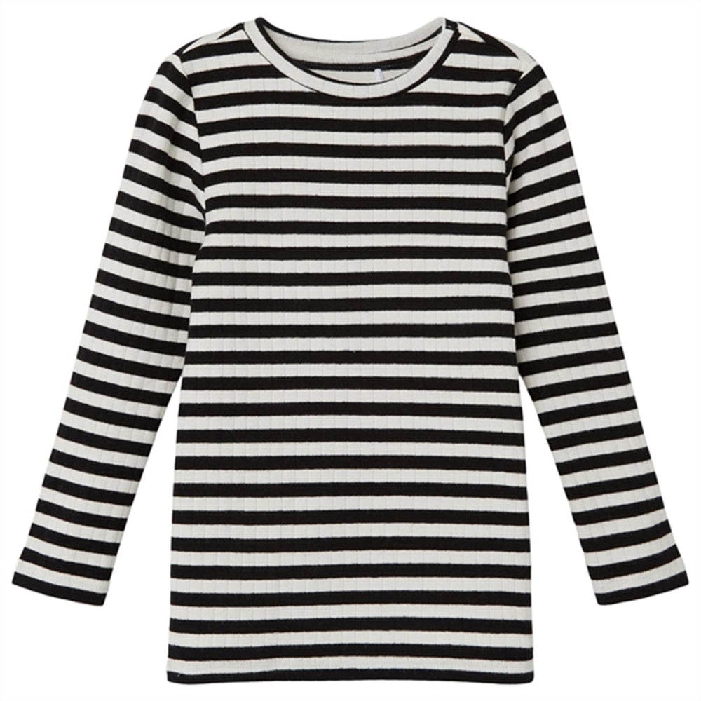 Black Suraja Slim Bluse Stripe Noos